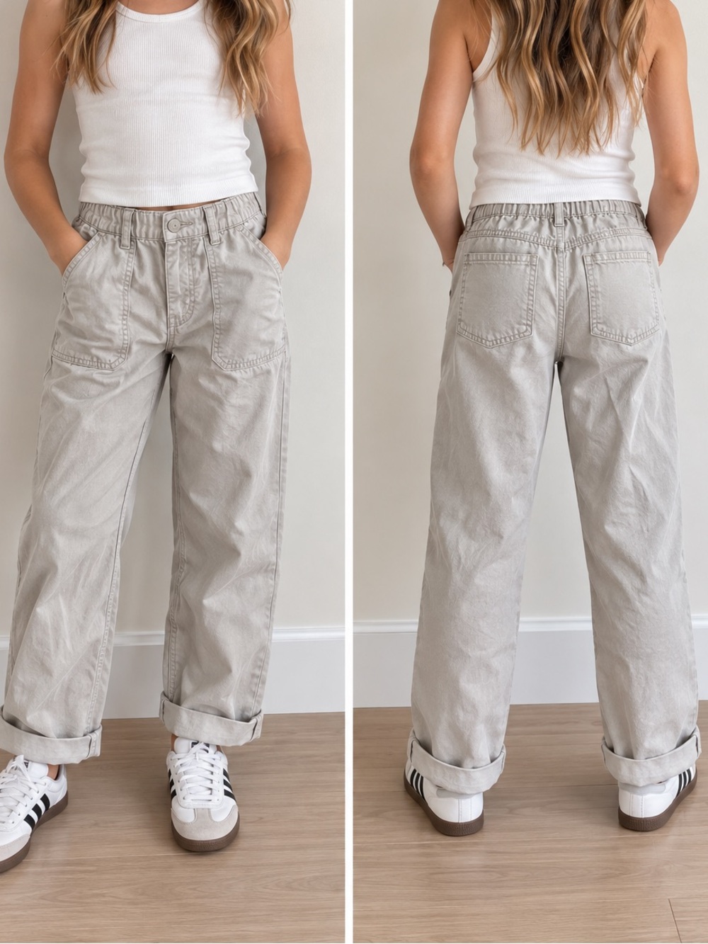 Zara Kids Casual Pants in Light Pink/gray size 10 GUC